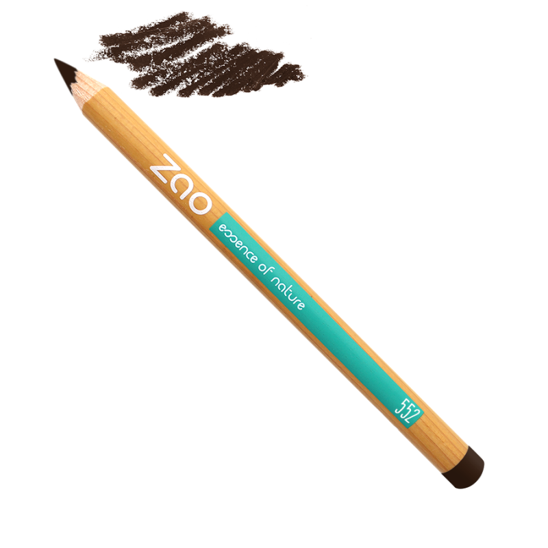 Zao  økologisk Eyeliner    Multi Purpose Pencil 552 Dark Brown  1 14 G