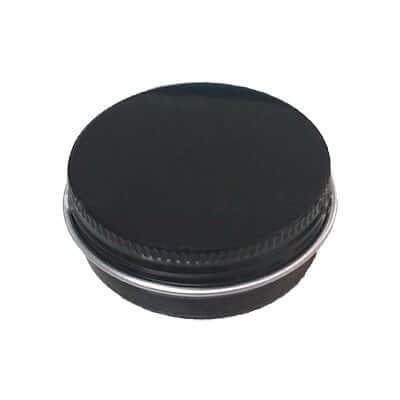 30 Ml Sort Aluminium Bøtte - Perfekt til Creme og Salve