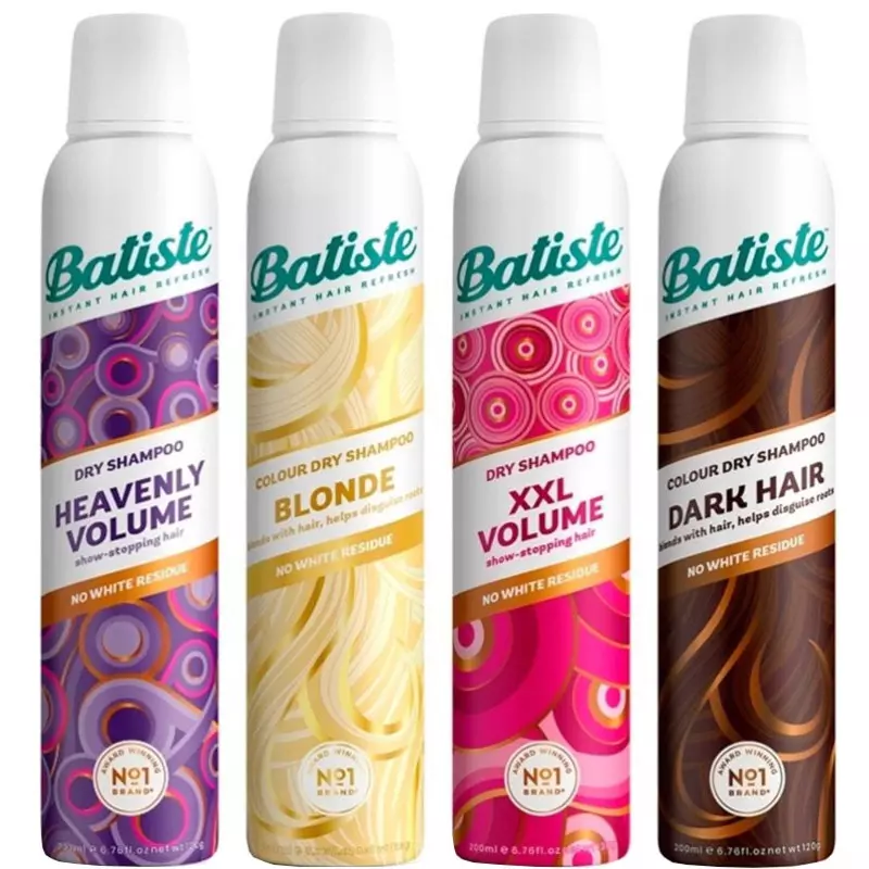 4 X Batiste Tørshampoo 200 Ml - Frit Valg Til Skarp Pris!