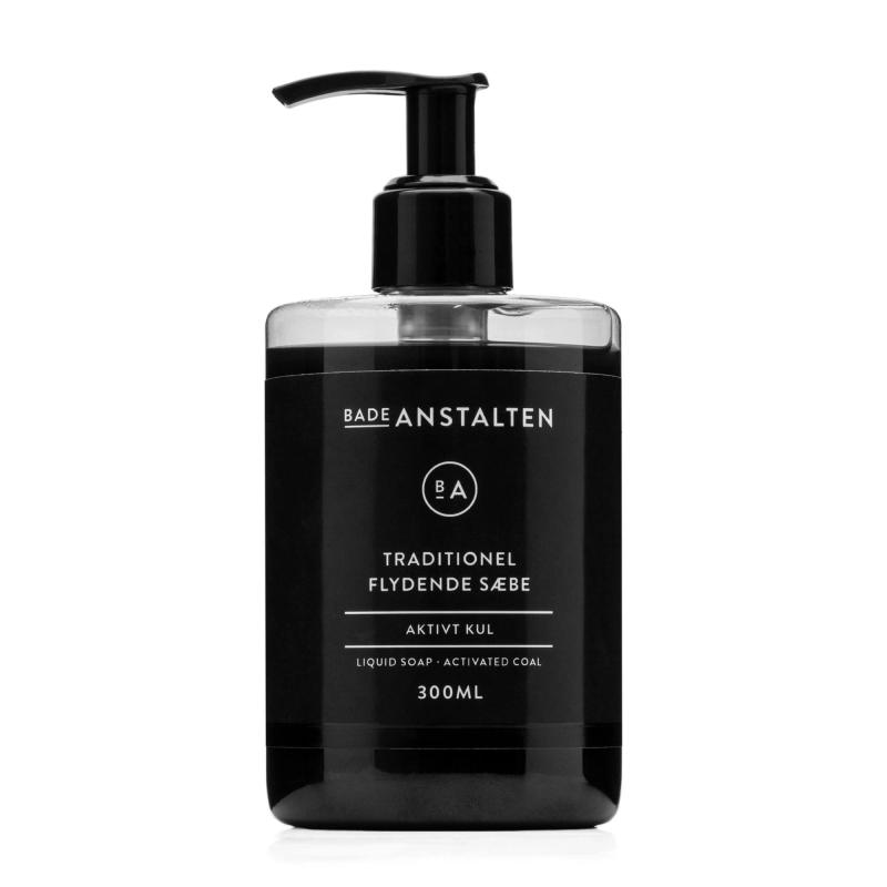 Badeanstalten Flydende Sæbe med Aktiv Kul - 300 Ml