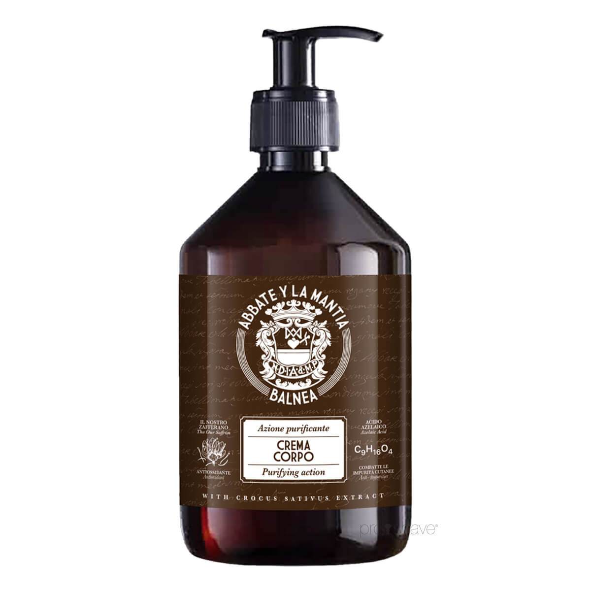 Abbate Y La Mantia Body Creme  Mænd  500 Ml