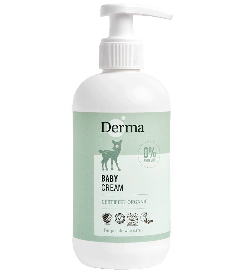 Derma Eco Babycreme M  Pumpe  250 Ml    økologisk Hudpleje