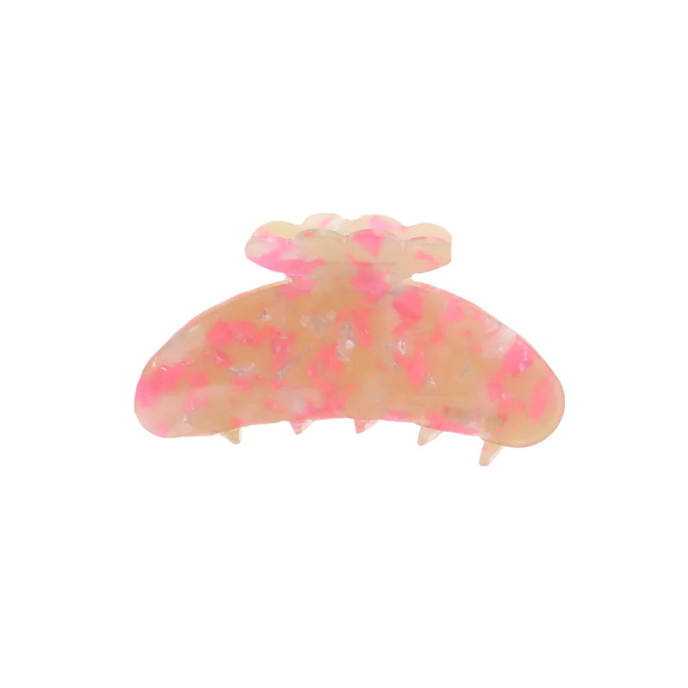 Asta Hårklemme i Pink Marmor - Skønheds Tilbehør