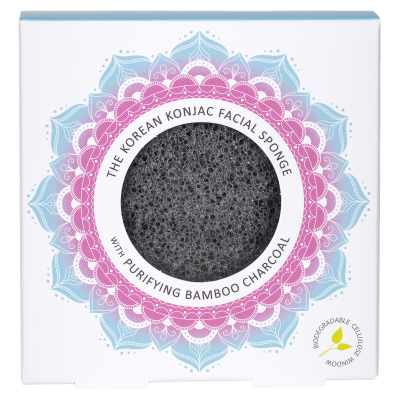 Mandala Facial Sponge With Bamboo Charcoal