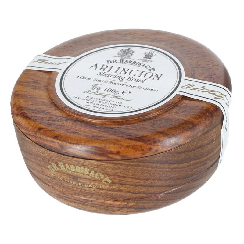 D R  Harris Arlington Barbersæbe I Mahogni Træskål  100 Gr