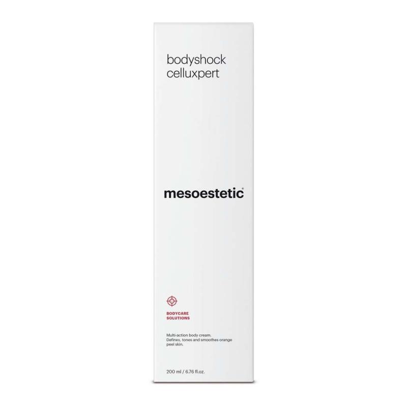 Mesoestetic Bodyshock Celluxpert   Opstrammende Creme   Gel Der Modvirker Strækmærker Og Appelsinhud   250 Ml    Forfriskende Og Stimulerende Effekt