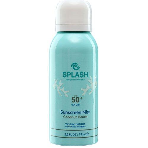 Splash Coconut Beach Sunscreen Mist Spf 50  Travel Size   75 Ml