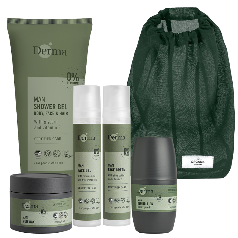 Derma Man Hudplejesæt til Mænd - Uden Parfume
