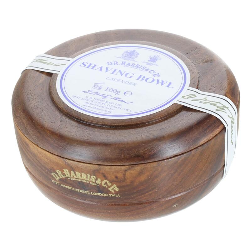 D R  Harris Lavendel Barbersæbe I Mahogni Træskål  100 Gr