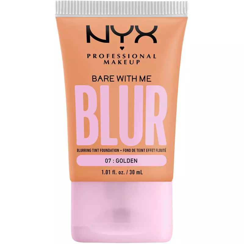 Nyx Prof  Makeup Bare With Me Blur Tint Foundation 30 Ml   07 Golden