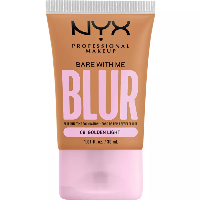 Nyx Prof  Makeup Bare With Me Blur Tint Foundation 30 Ml   08 Golden Light