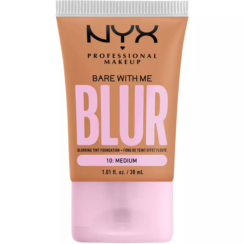 Nyx Prof  Makeup Bare With Me Blur Tint Foundation 30 Ml   10 Medium