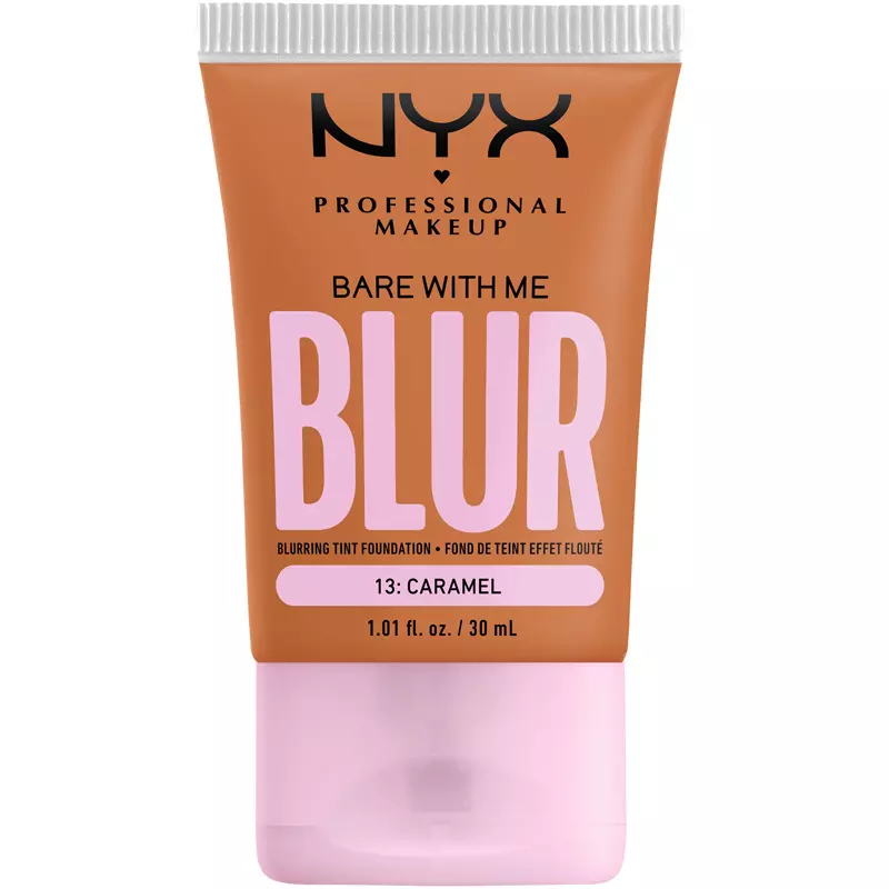 Nyx Prof  Makeup Bare With Me Blur Tint Foundation 30 Ml   13 Caramel