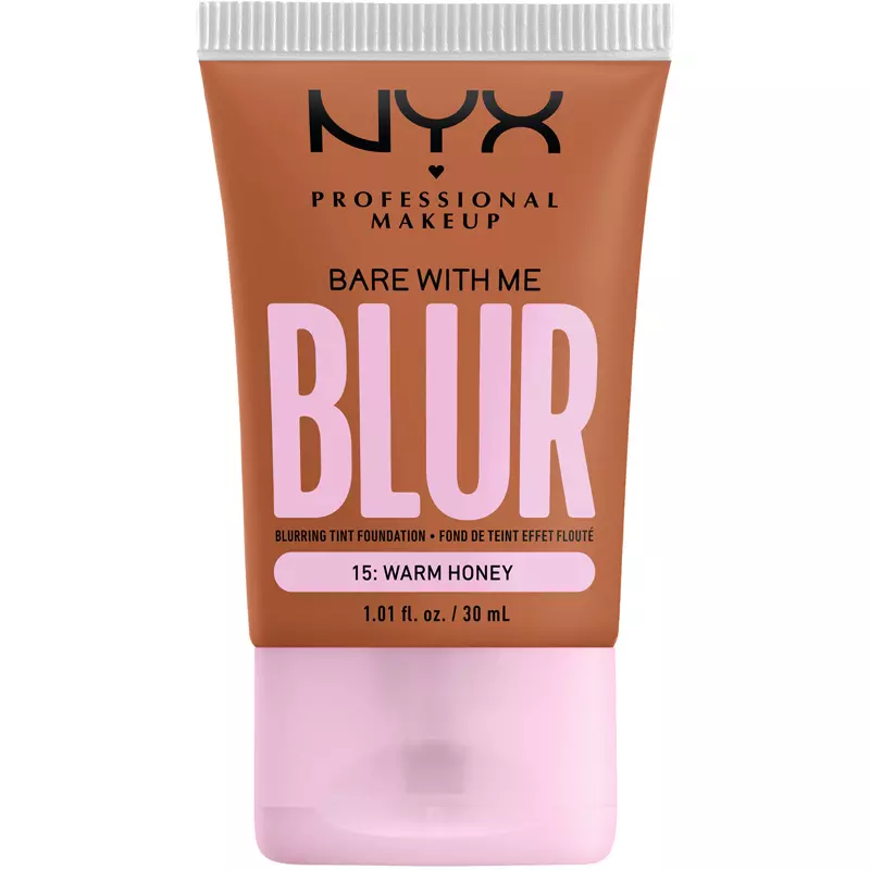 Nyx Prof  Makeup Bare With Me Blur Tint Foundation 30 Ml   15 Warm Honey