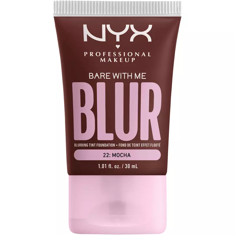 Nyx Prof  Makeup Bare With Me Blur Tint Foundation 30 Ml   22 Mocha