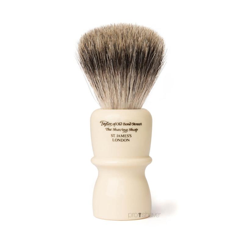 Taylor Of Old Bond Street Barberkost Pure Badger Classic Xl Høj Ivory