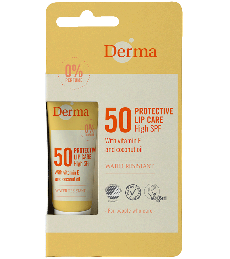 Derma Sun Lip Balm Spf50  10 Ml    Vandfast Solcreme