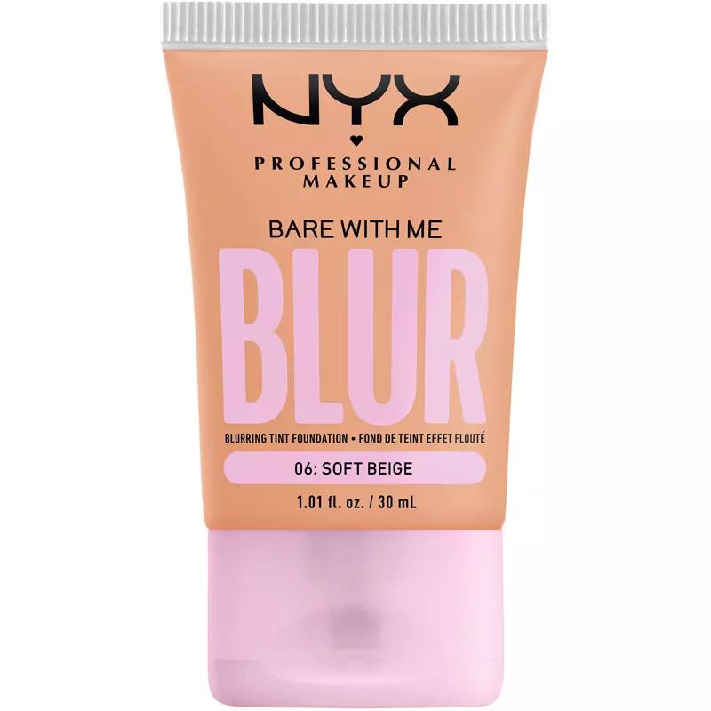 Nyx Prof  Makeup Bare With Me Blur Tint Foundation 30 Ml   06 Soft Beige