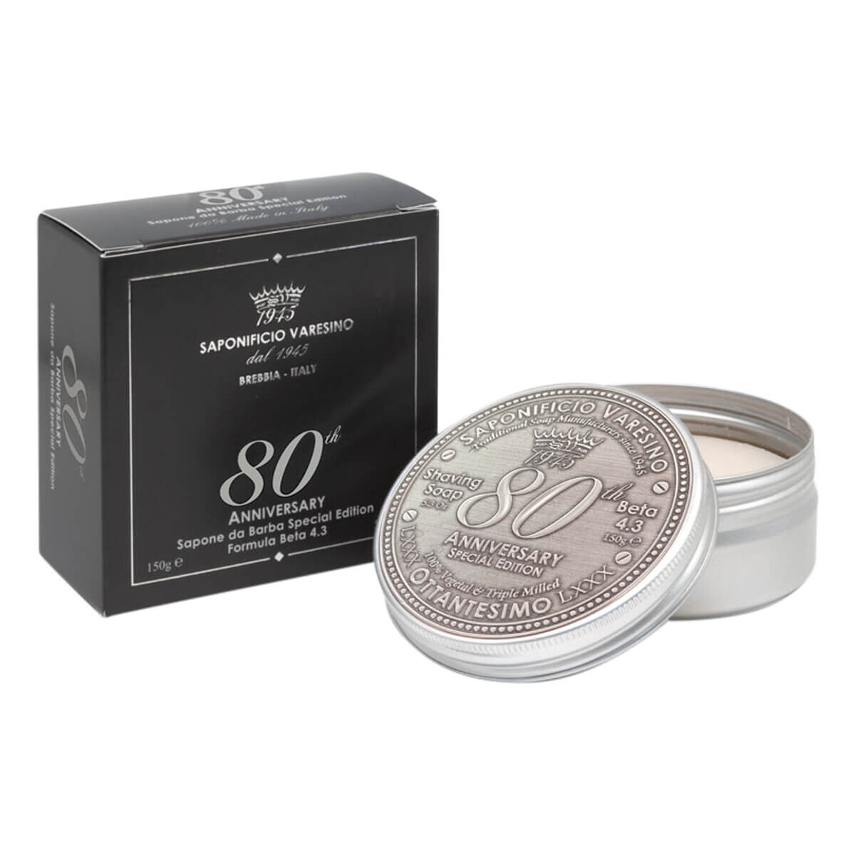 Saponificio Varesino Barbersæbe  80th Anniversary  150 Gr