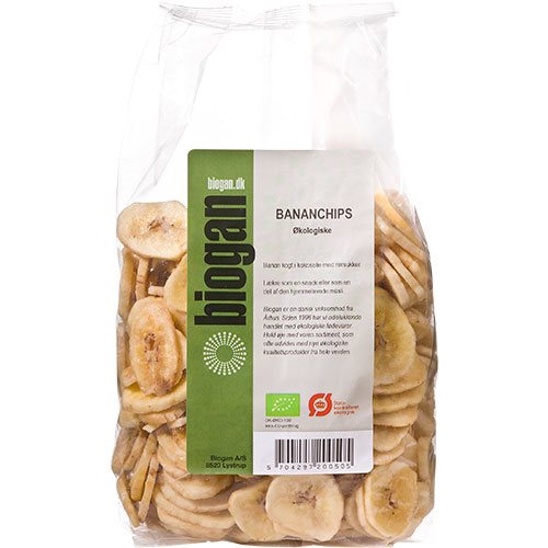 Biogan Bananchips økologisk   400 G