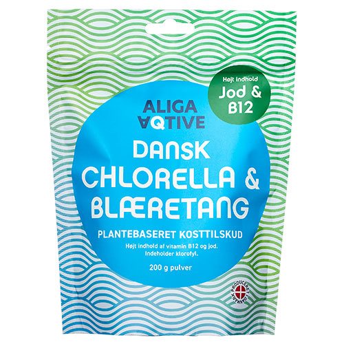 Aliga Aqtive Dansk Chlorella   Blæretang   200 G