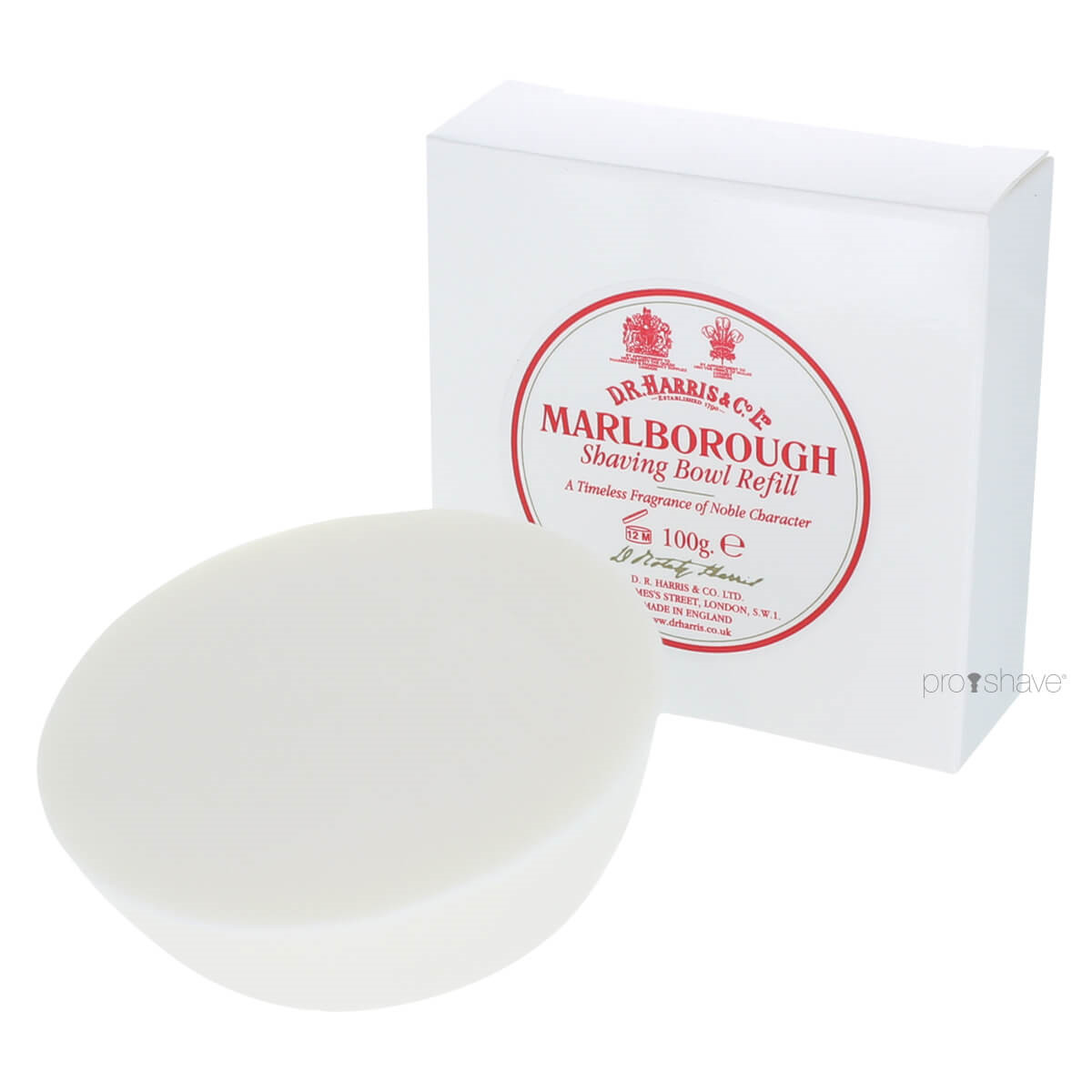 D R  Harris Marlborough Barbersæbe  Refill  100 Gr