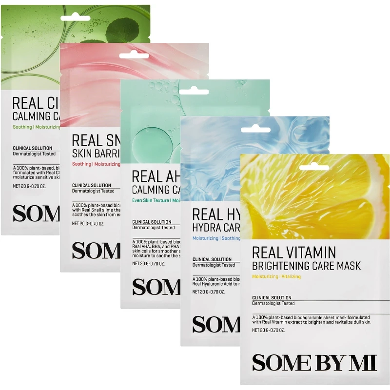 5 X Some By Mi Real Care Masks   Vælg Variant