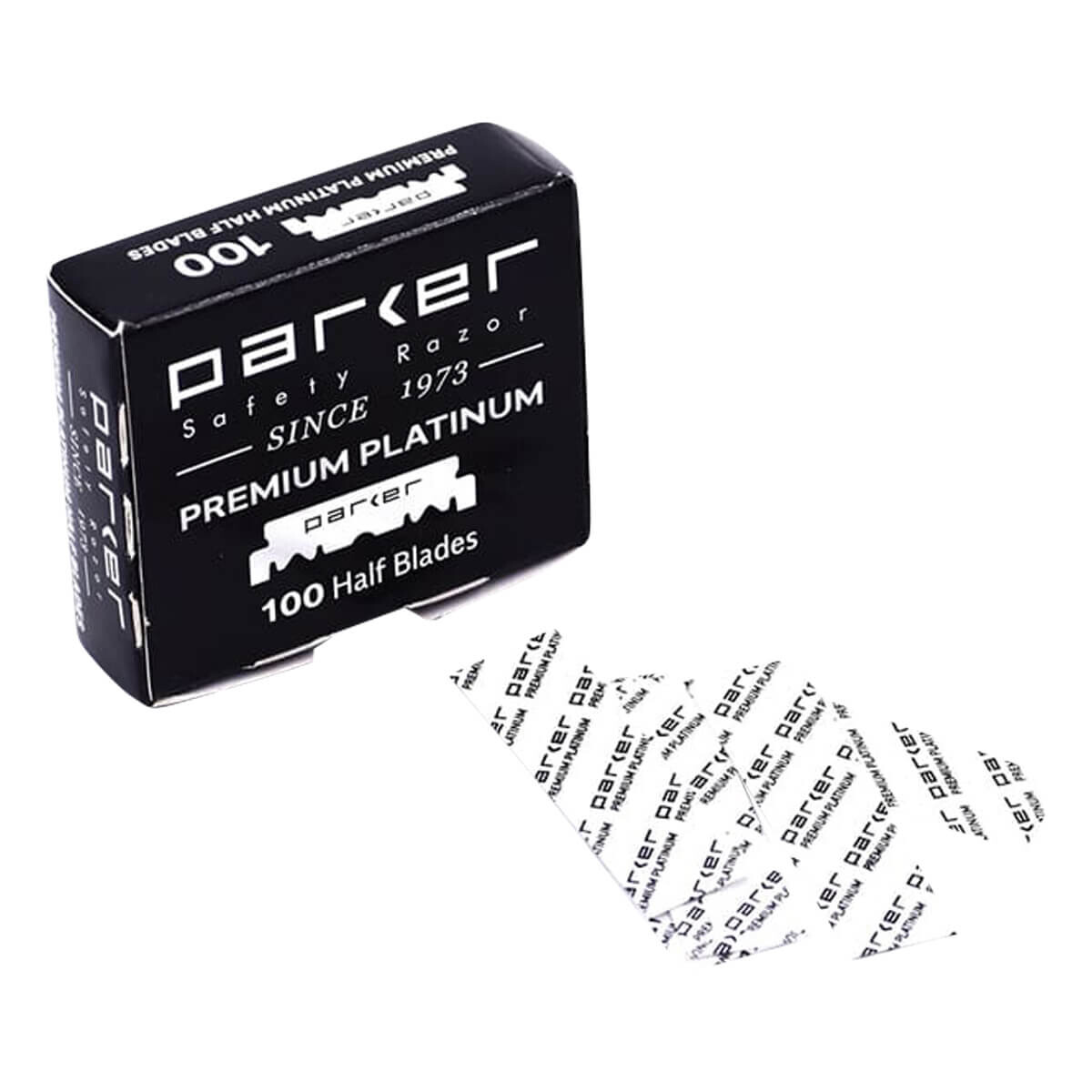 Parker Premium Platinum Halvblade - 100 Stk Tilbud!