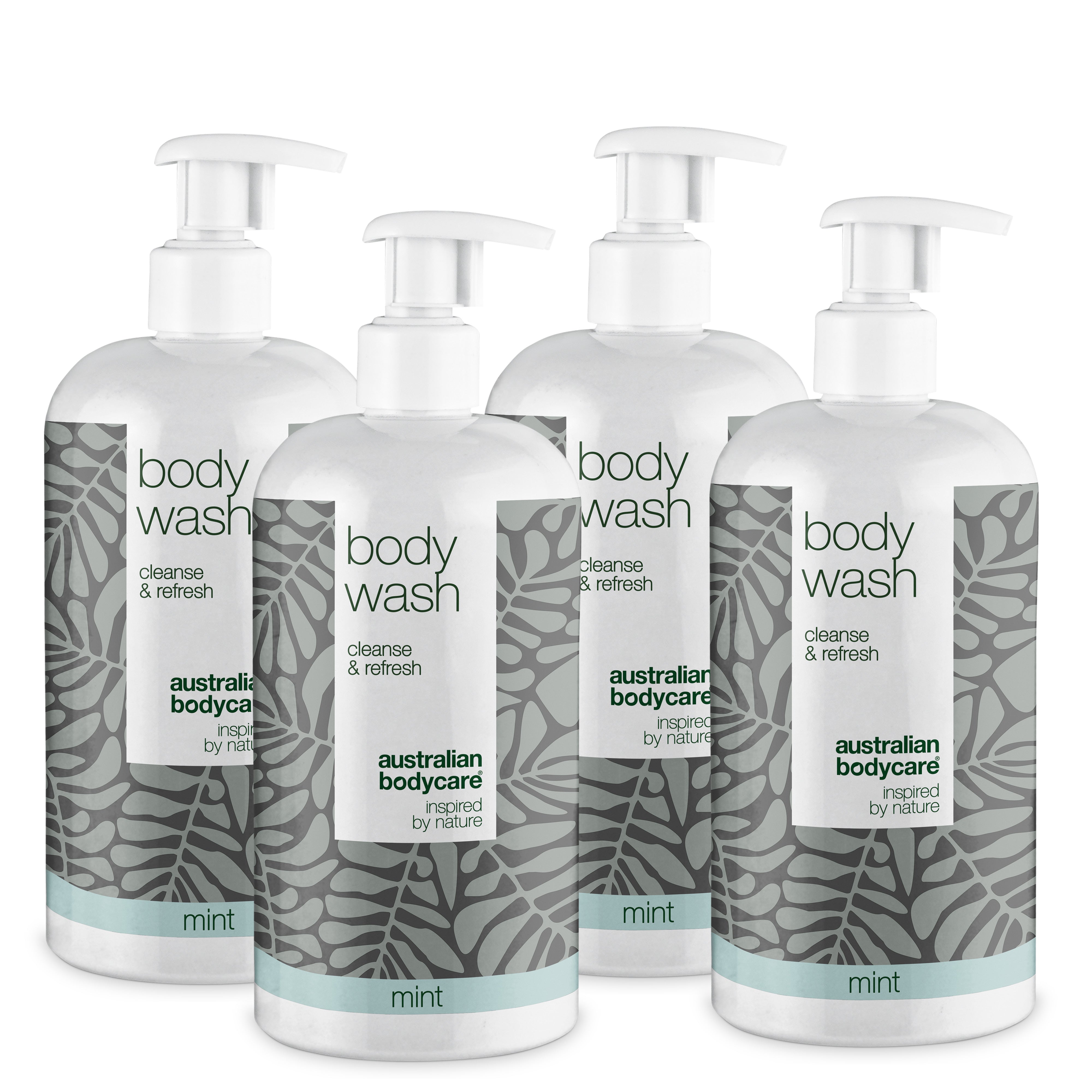 4 For 3 Tea Tree Body Wash 500 Ml Mint   Pakketilbud ?  Pakketilbud Med 4 Body Wash  500 Ml : Tea Tree Oil Mint