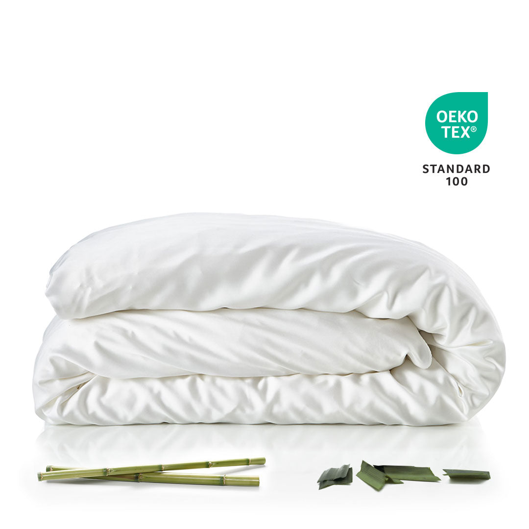 Bambus Dynebetræk   1 Stk   Hvid   140x200