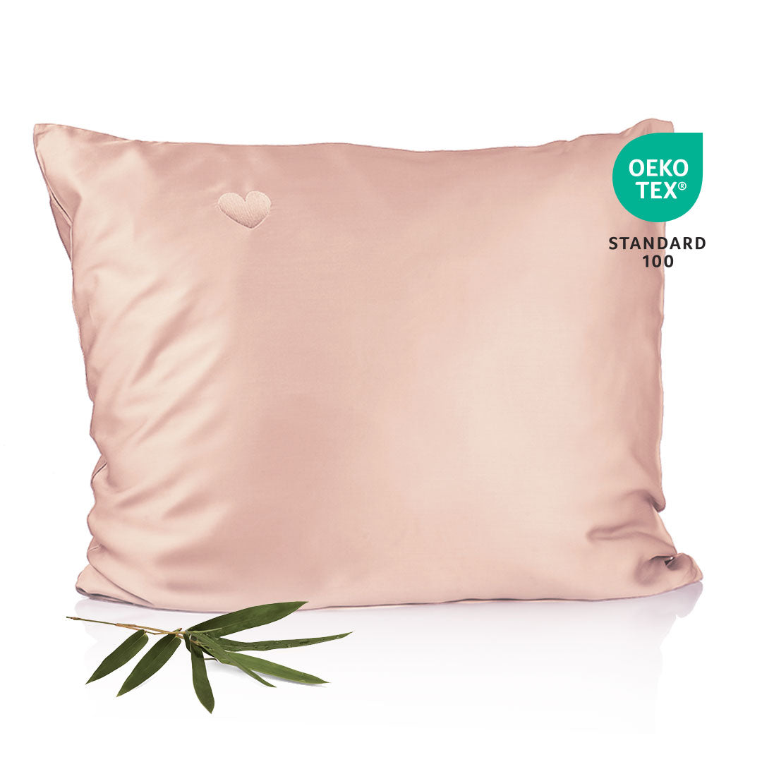 Bambus Hovedpudebetræk   Lyserød