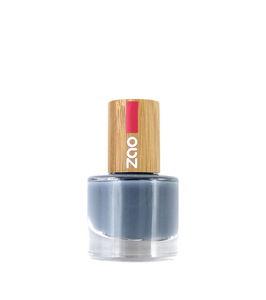 Zao  Naturlig Neglelak 670 Blue Grey  8 Ml
