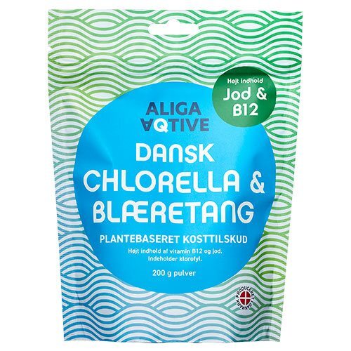 Aliga Dansk Chlorella   Blæretang   200 Gram