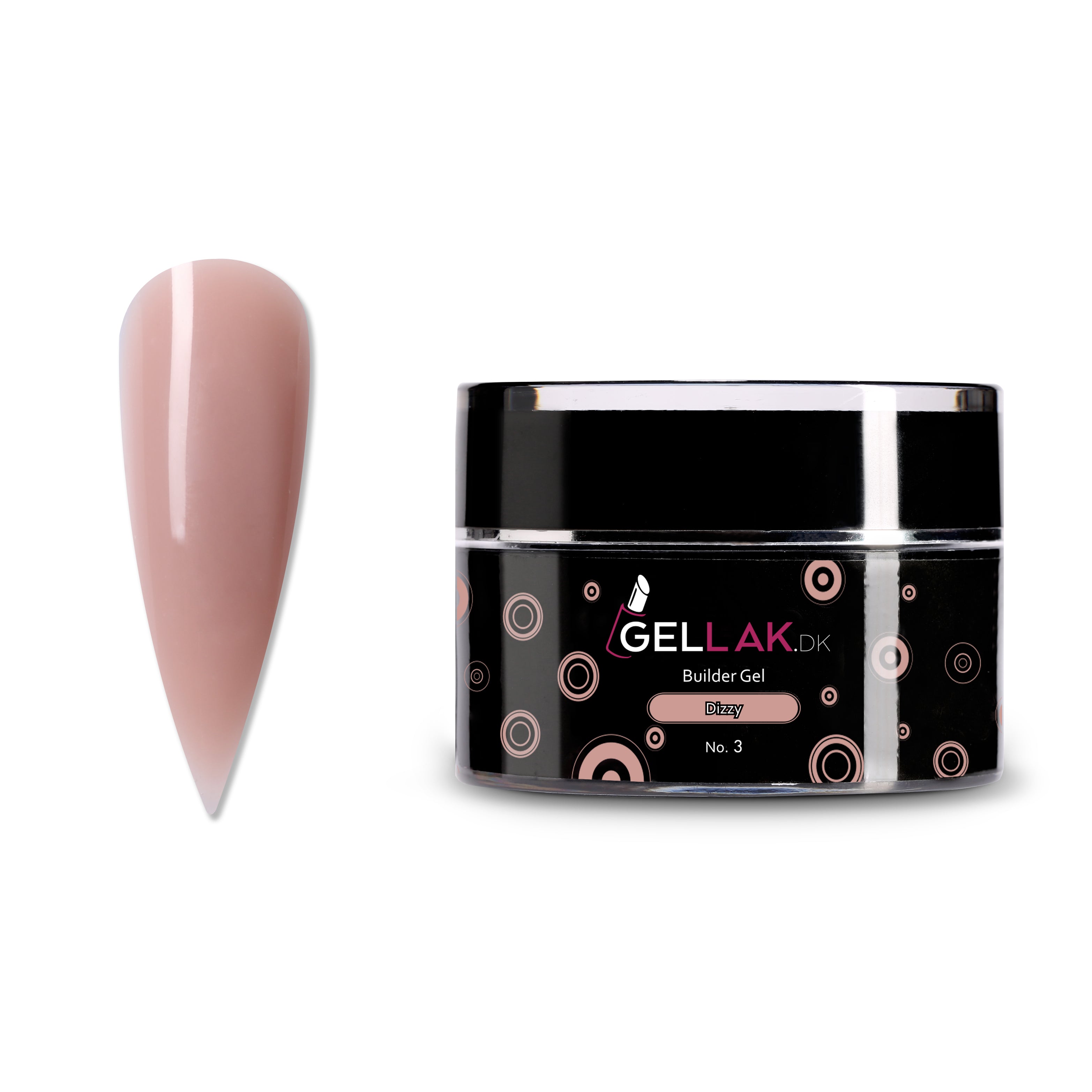 Builder Gel Nude   Til Opbygning Af Negle   Dizzy No  3   Gellak Dk