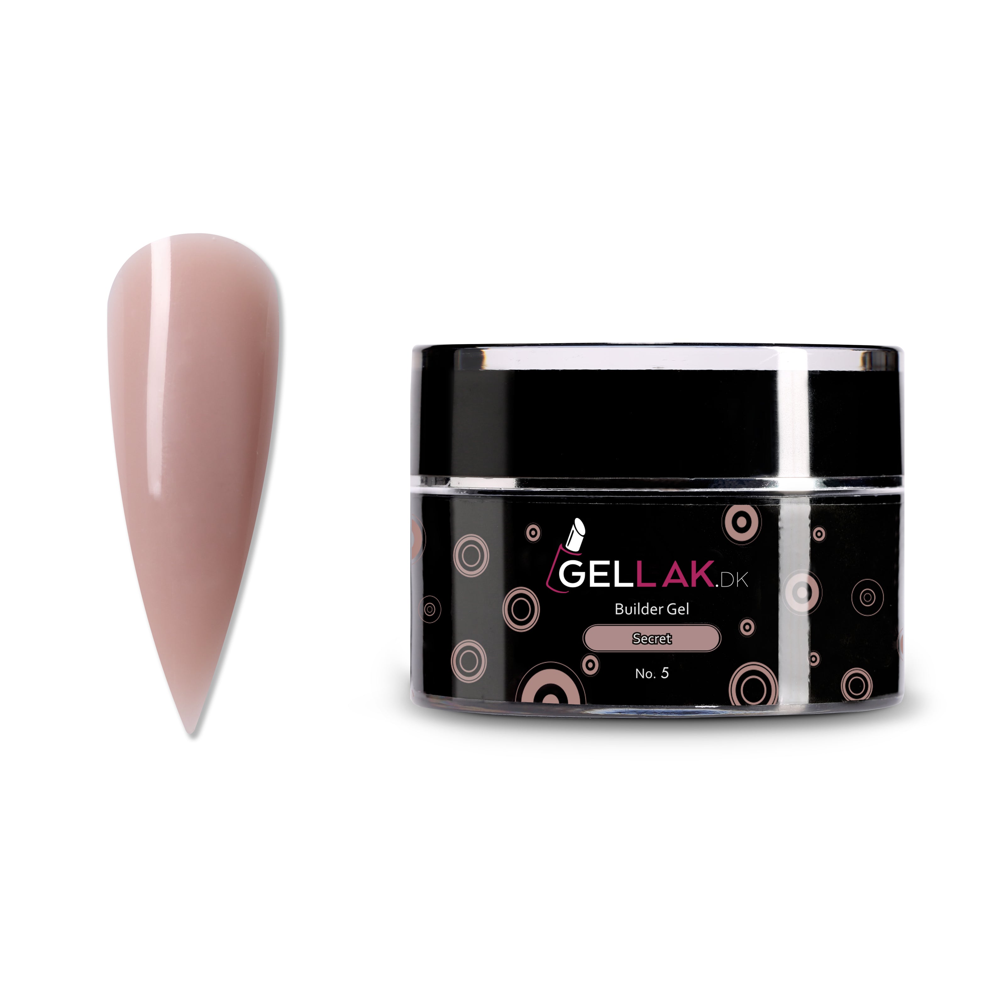 Builder Gel Nude   Til Opbygning Af Negle   Secret No  5   Gellak Dk