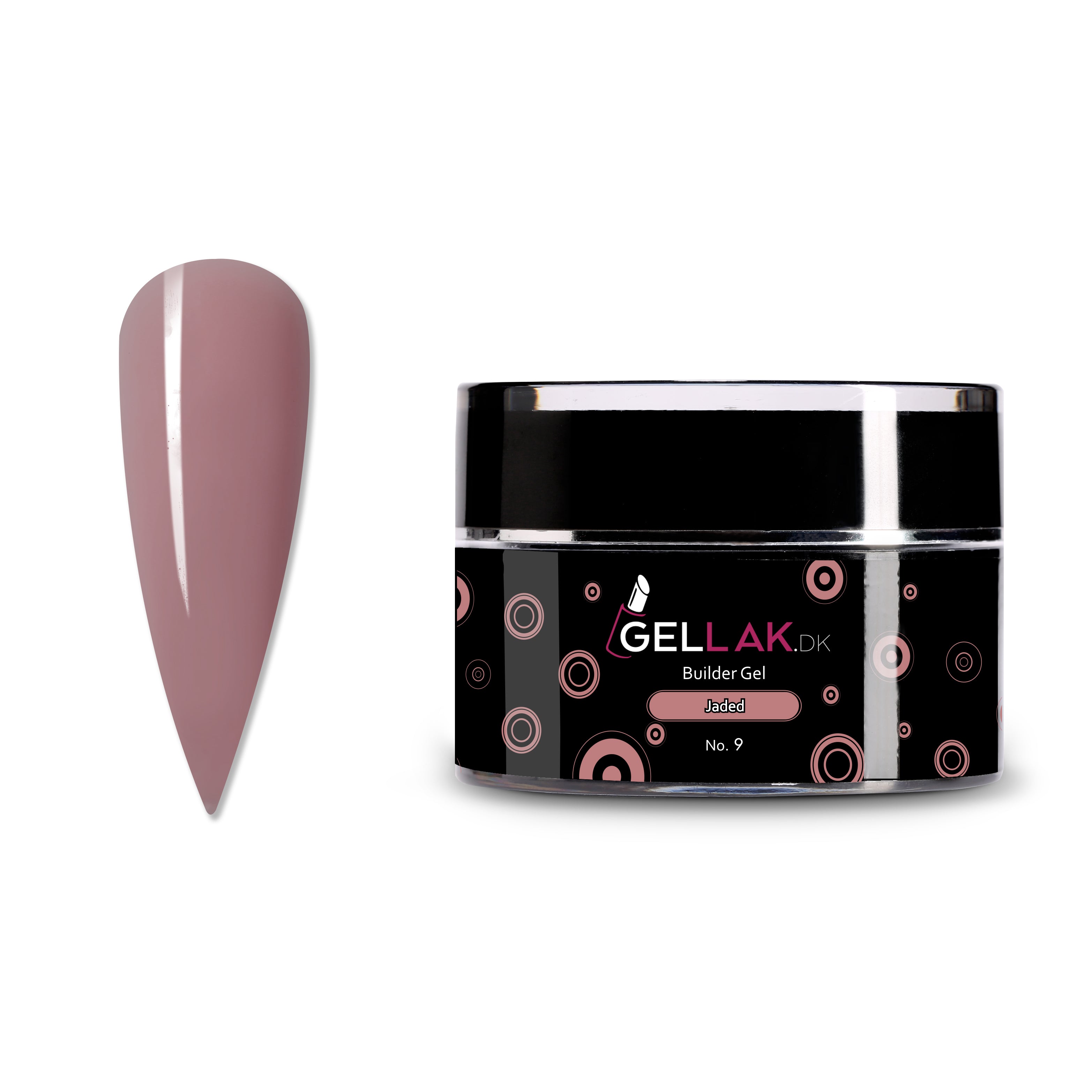 Builder Gel Brun   Til Opbygning Af Negle   Jaded No  9   Gellak Dk