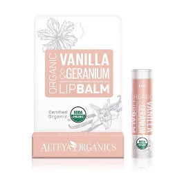 Alteya Organics   Vanilla Geranium Lip Balm   Hos Frisøren   Baronen